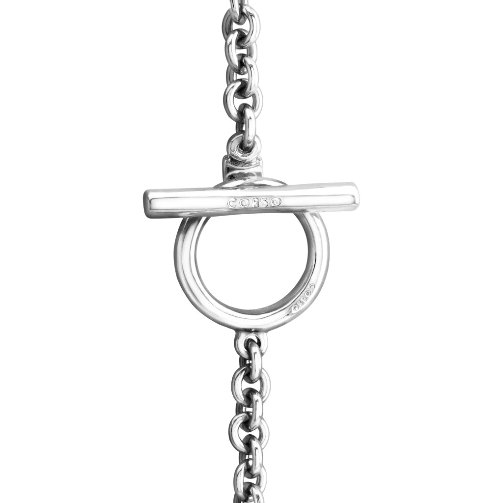 Collar Baño de Oro 22K o rodio, Cuarzo blanco central, Colgante tipo borla, cierre Omega - Joyería y bisutería fina