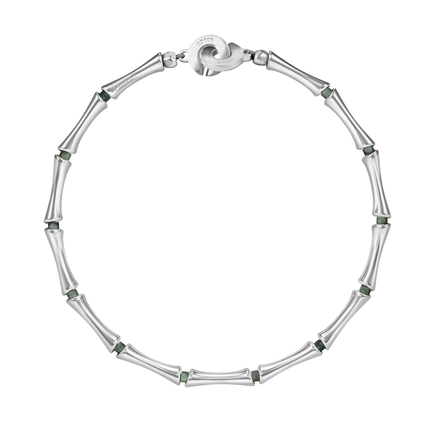 Bamboo Stone Choker Silver