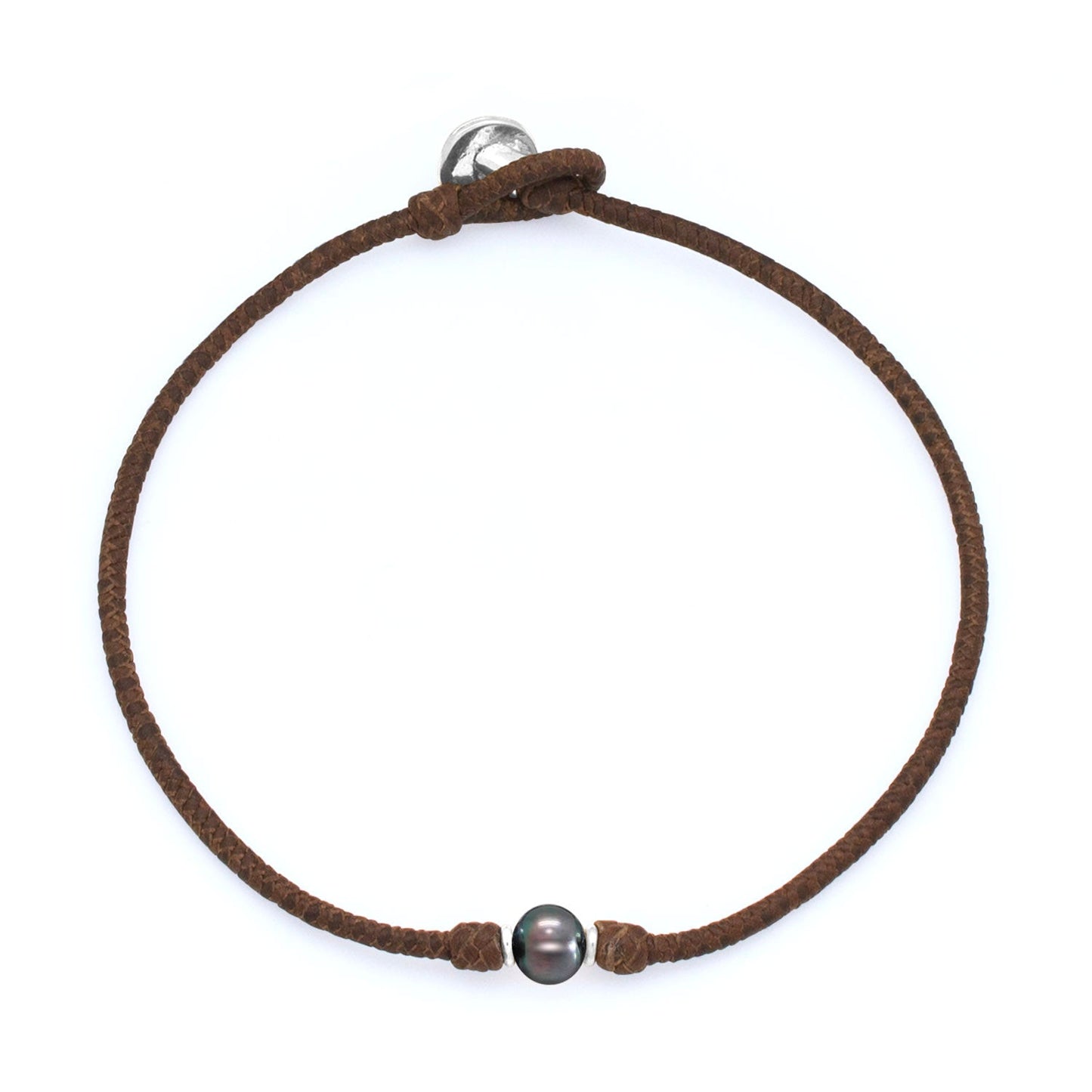 COLLIER RAS DU COU SOLITAIRE BLACK PEARL