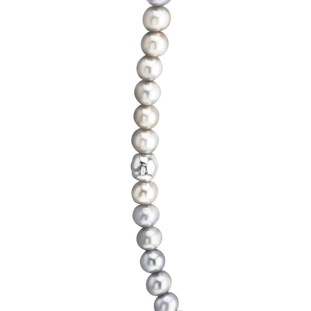Choker Baño de Oro 22K o rodio, Perlas Japonesas, Perlas Tahitianas, piel natural de borrego - Joyería y bisutería fina