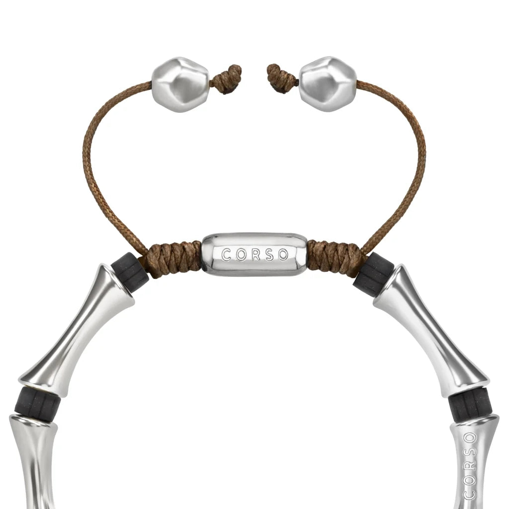 Pulsera Bañado en Rodio, Piedras, Cuentas tubulares - Joyería y bisutería fina