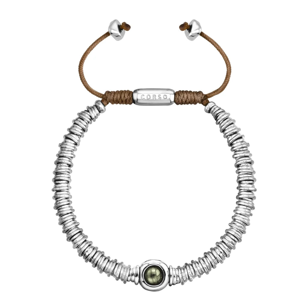 Pulsera Bañado en Rodio, Piedras naturales - Joyería y bisutería fina