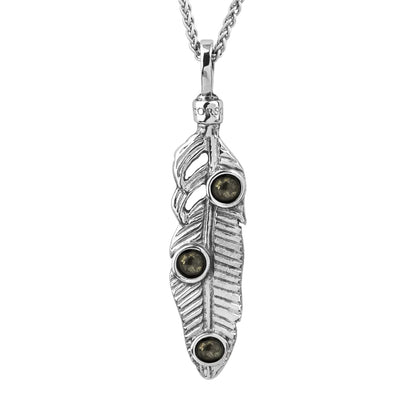 Collar de 45cm con piedra 6mm, con cadena torsal y dije en terminado de acero anticado - Joyería y bisutería fina