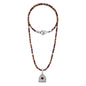 Collar de 39cm con piedras de 4mm, mini donas en acero, dije de ojo terminado en acero anticado - Joyería y bisutería fina