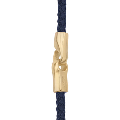 Collar de 58cm de piel natural de borrego en trenza redonda de 4 hilos, con piedras semipreciosas 8mm, con semillas en baño de oro de 22K - Joyería y bisutería fina