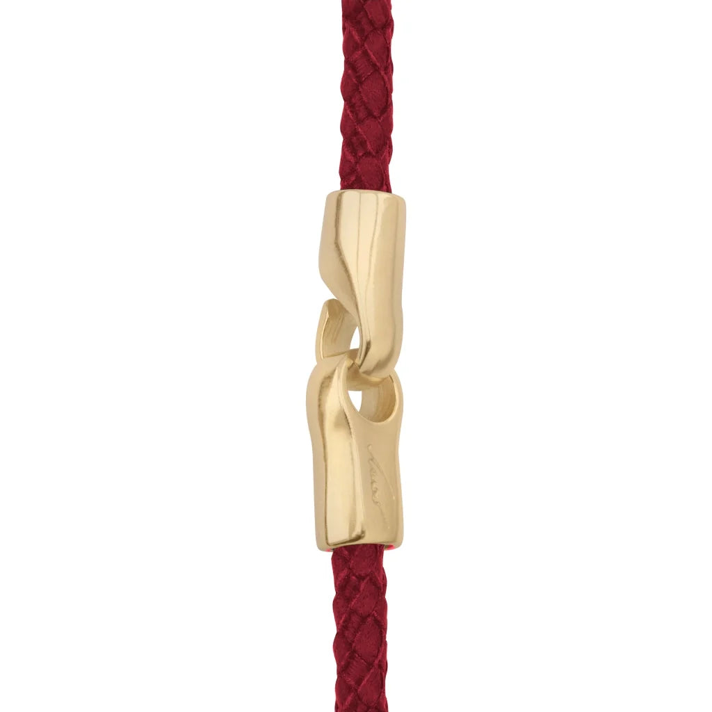 Collar de 58cm de piel natural de borrego en trenza redonda de 4 hilos, con piedras semipreciosas 8mm, con semillas en baño de oro de 22K - Joyería y bisutería fina