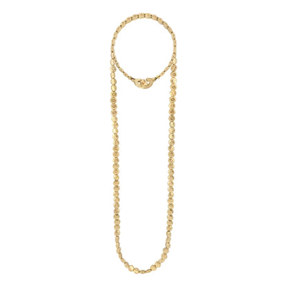 Collar de 52cm con lunetas en baño de oro de 22K - Joyería y bisutería fina