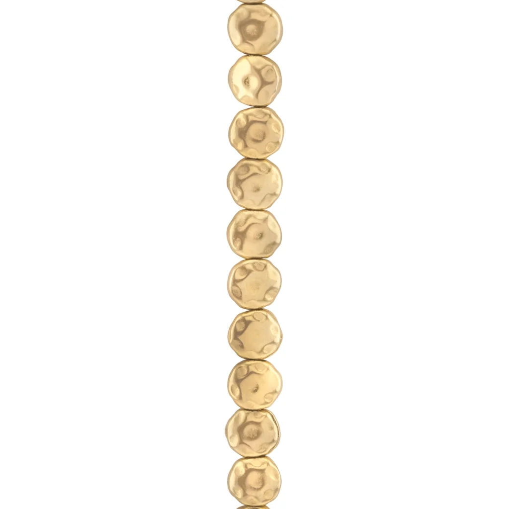 Collar de 52cm con lunetas en baño de oro de 22K - Joyería y bisutería fina