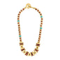 Collar 22cm, con piedras de 6mm y 12mm, con donas y platillos dorados - Joyería y bisutería fina
