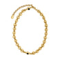 Collar choker con eslabones en baño de oro 22K y piedras facetadas de 5mm - Joyería y bisutería fina