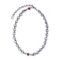 Collar choker con eslabones en baño de rodio y piedras facetadas de 5mm - Joyería y bisutería fina