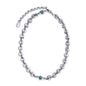 Collar choker con eslabones en baño de rodio y piedras facetadas de 5mm - Joyería y bisutería fina