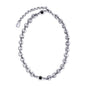 Collar choker con eslabones en baño de rodio y piedras facetadas de 5mm - Joyería y bisutería fina