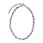 Collar choker con eslabones en baño de rodio y piedras facetadas de 5mm - Joyería y bisutería fina