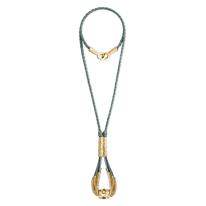 Collar Baño de Oro 22K o rodio, piedra central pirita facetadas - Joyería y bisutería fina