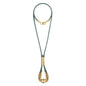 Collar Baño de Oro 22K o rodio, piedra central pirita facetadas - Joyería y bisutería fina