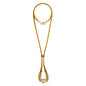 Collar Baño de Oro 22K o rodio, piedra central pirita facetadas - Joyería y bisutería fina