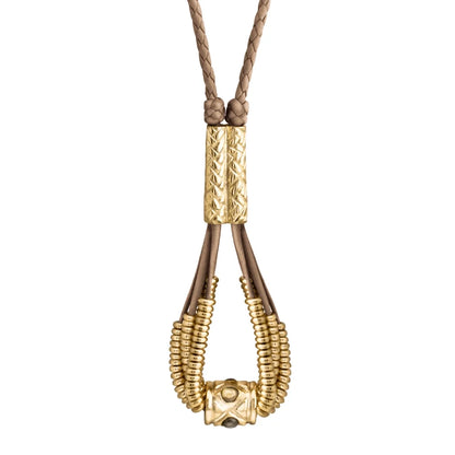 Collar Baño de Oro 22K o rodio, piedra central pirita facetadas - Joyería y bisutería fina