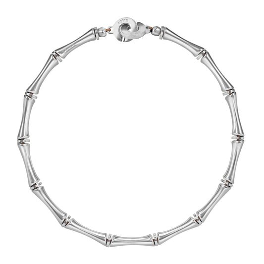 Bamboo Choker Silver