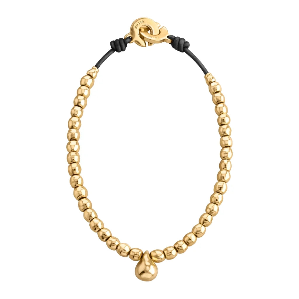Collar choker en baño de Oro 22K, con dije de perla australiana - Joyería y bisutería fina