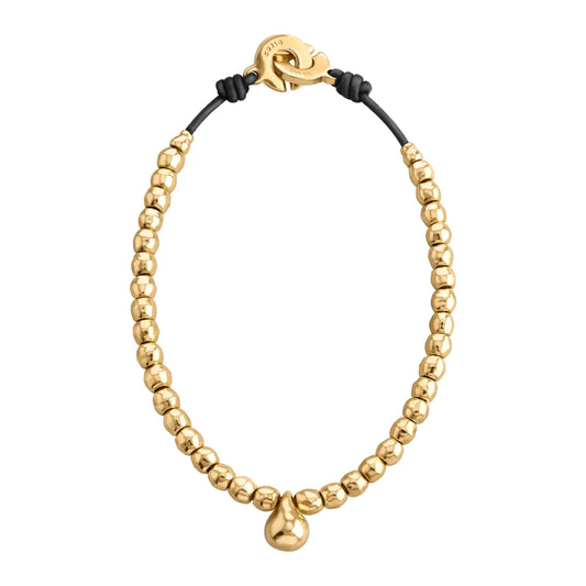Collar choker en baño de Oro 22K, con dije de perla australiana - Joyería y bisutería fina
