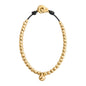 Collar choker en baño de Oro 22K, con dije de perla australiana - Joyería y bisutería fina