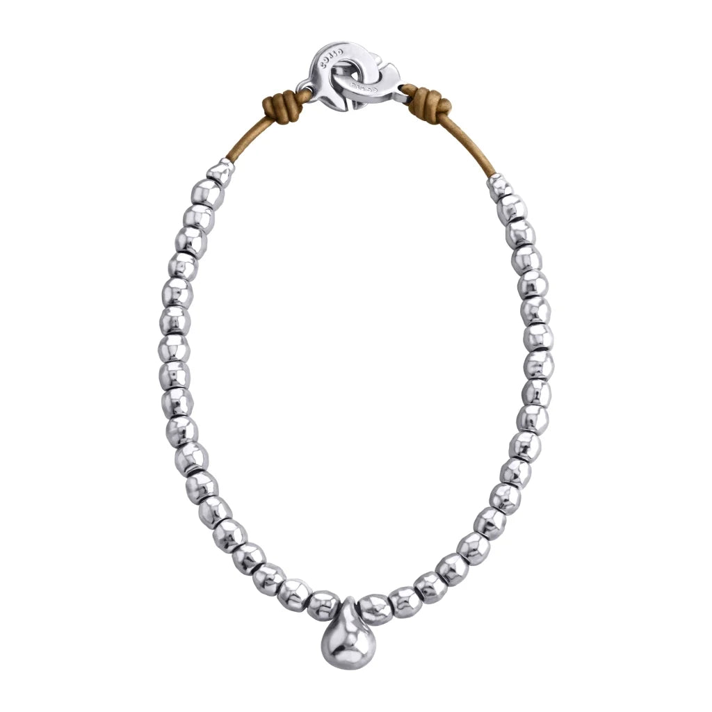 Collar choker en baño de rodio, con dije de perla australiana - Joyería y bisutería fina