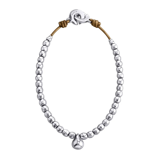 Collar choker en baño de rodio, con dije de perla australiana - Joyería y bisutería fina