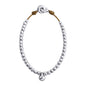 Collar choker en baño de rodio, con dije de perla australiana - Joyería y bisutería fina