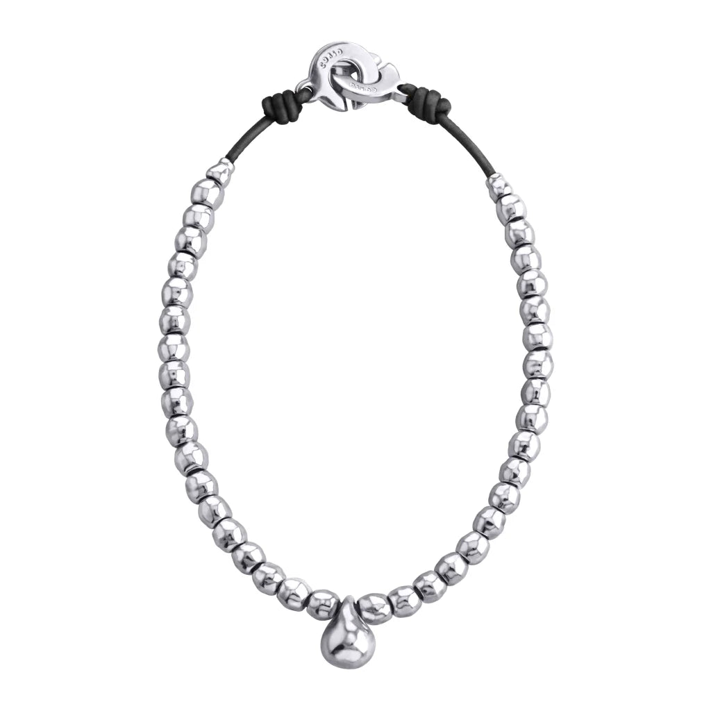 Collar choker en baño de rodio, con dije de perla australiana - Joyería y bisutería fina