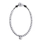 Collar choker en baño de rodio, con dije de perla australiana - Joyería y bisutería fina