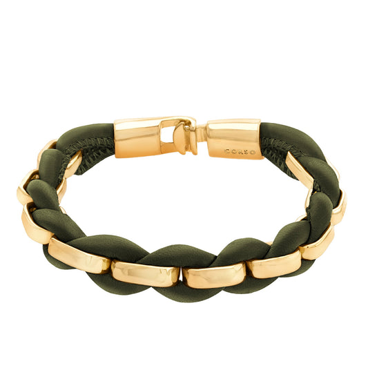 Gold Olive Chain Bracelet