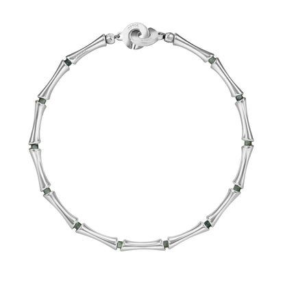 Bamboo Stone Choker Silver