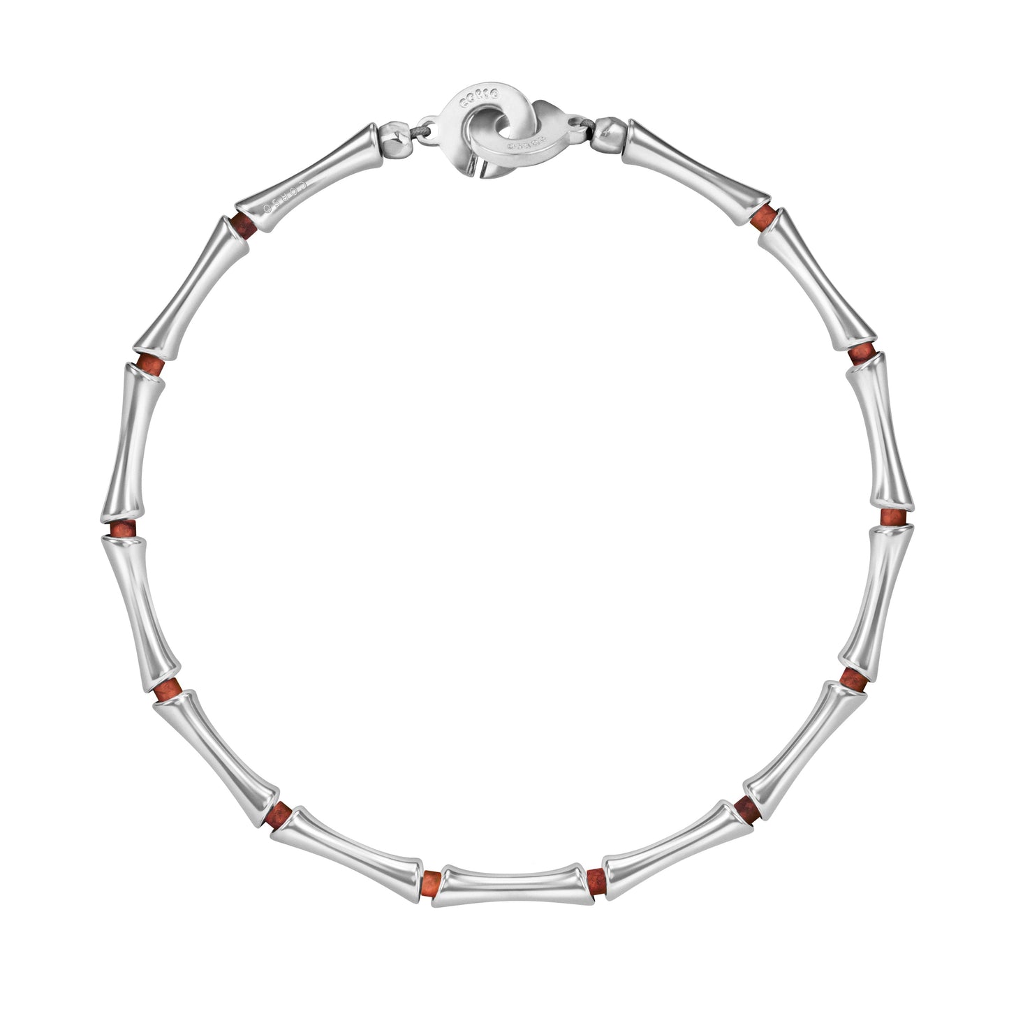 Bamboo Stone Choker Silver