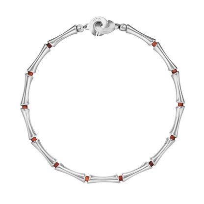 Bamboo Stone Choker Silver