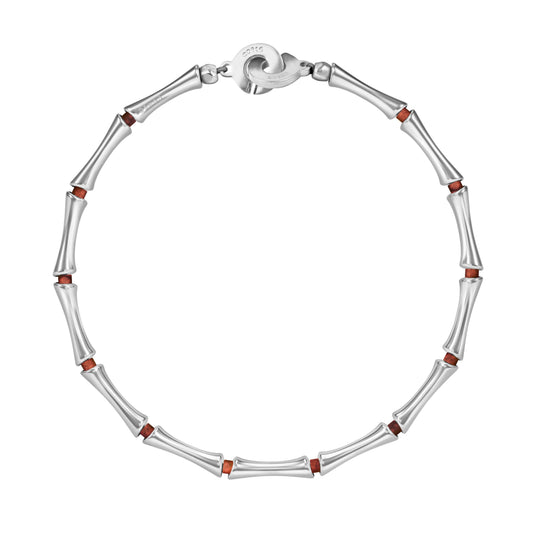 Bamboo Stone Choker Silver