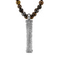Collar de 41cm con piedras 6mm, con mini esferas y dije de caja de oración tibetana en baño de rodio - Joyería y bisutería fina