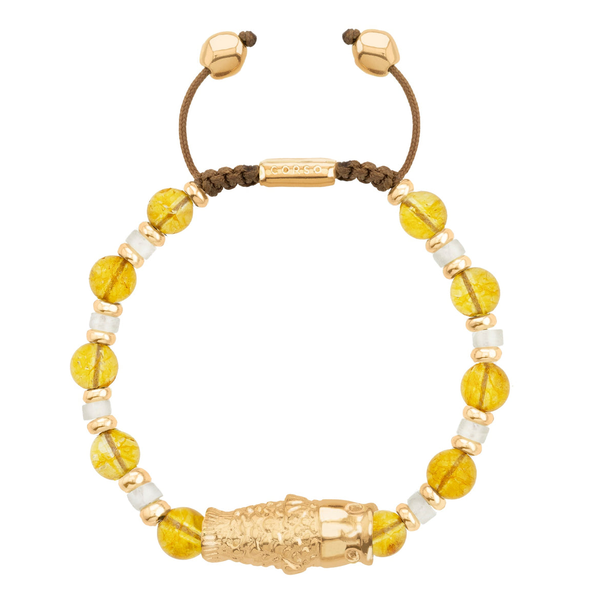 Kuma Citrino Gold Bracelet