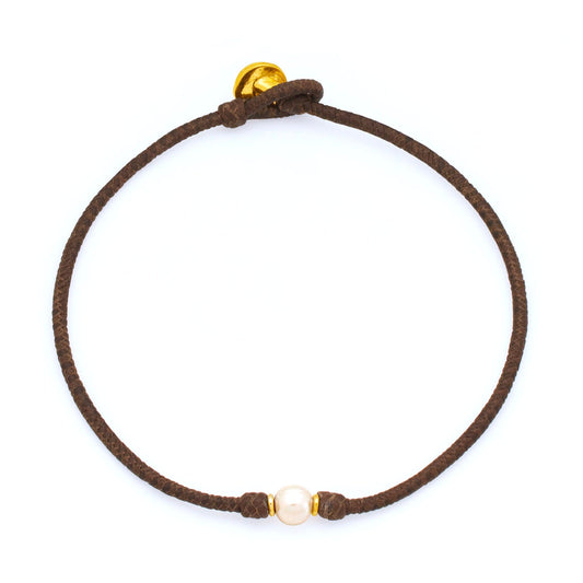 WHITE PEARL SOLITAIRE CHOKER