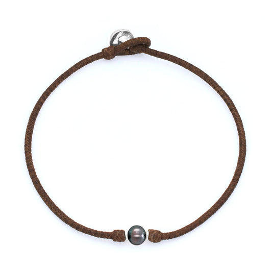 SOLITAIRE BLACK PEARL CHOKER