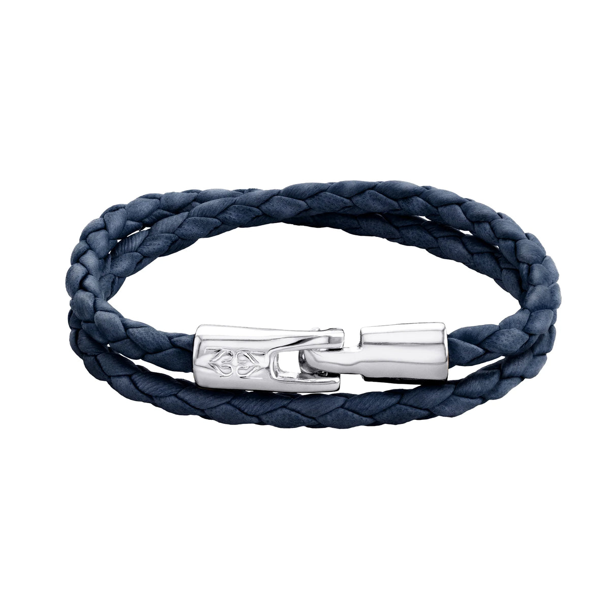 Pulsera En baño de rodio, Piel natural de borrego, Doble vuelta - Joyería y bisutería fina
