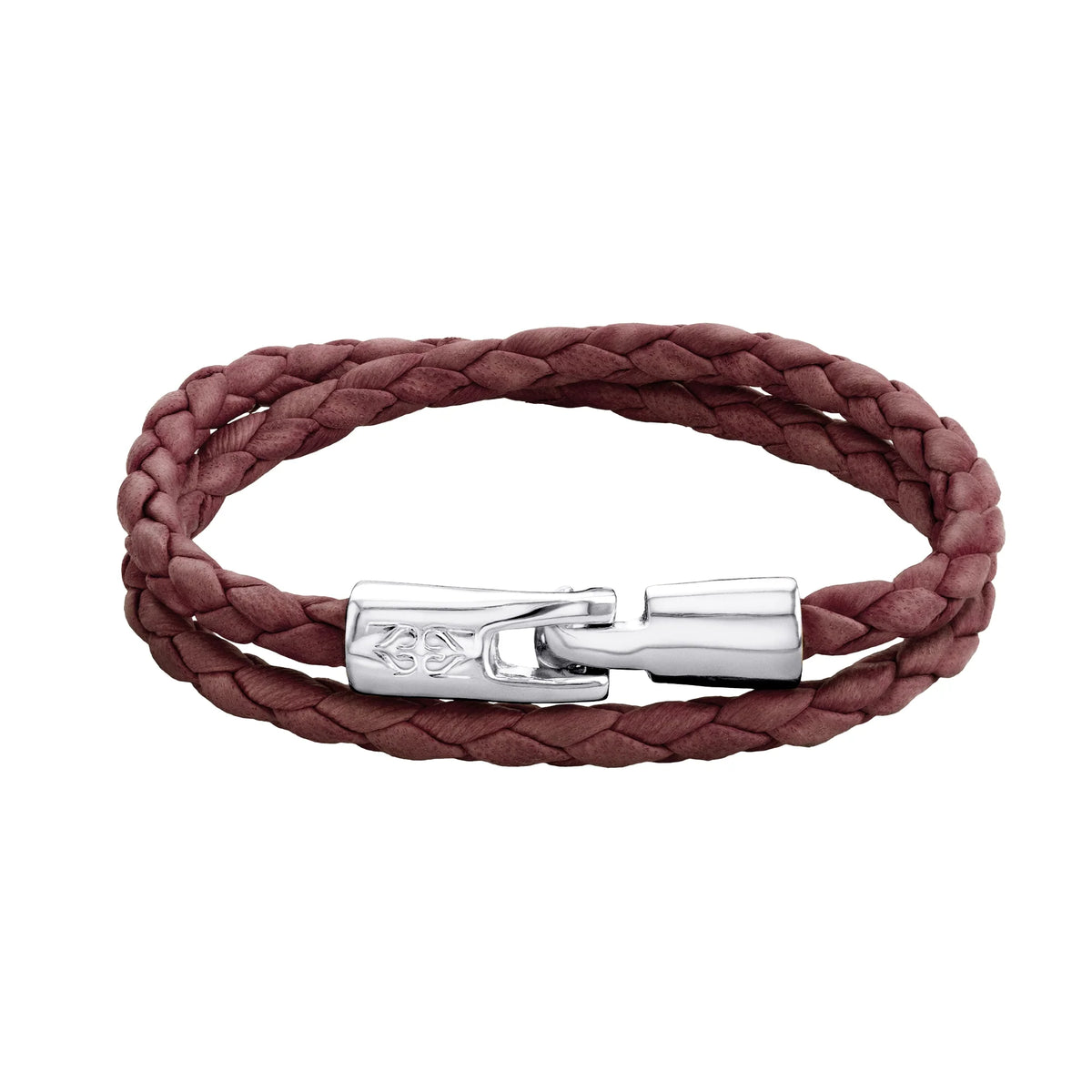 Pulsera En baño de rodio, Piel natural de borrego, Doble vuelta - Joyería y bisutería fina