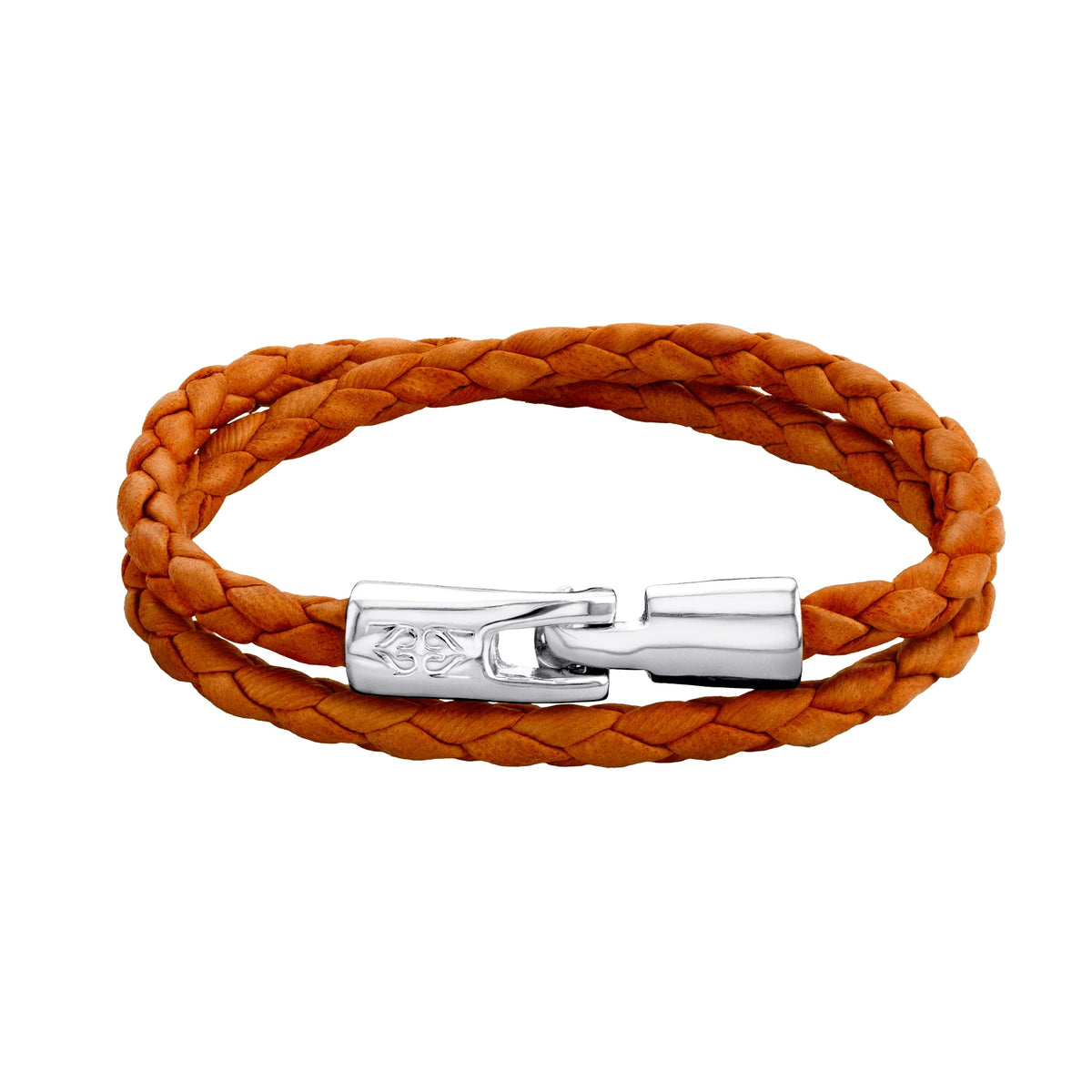 Pulsera En baño de rodio, Piel natural de borrego, Doble vuelta - Joyería y bisutería fina