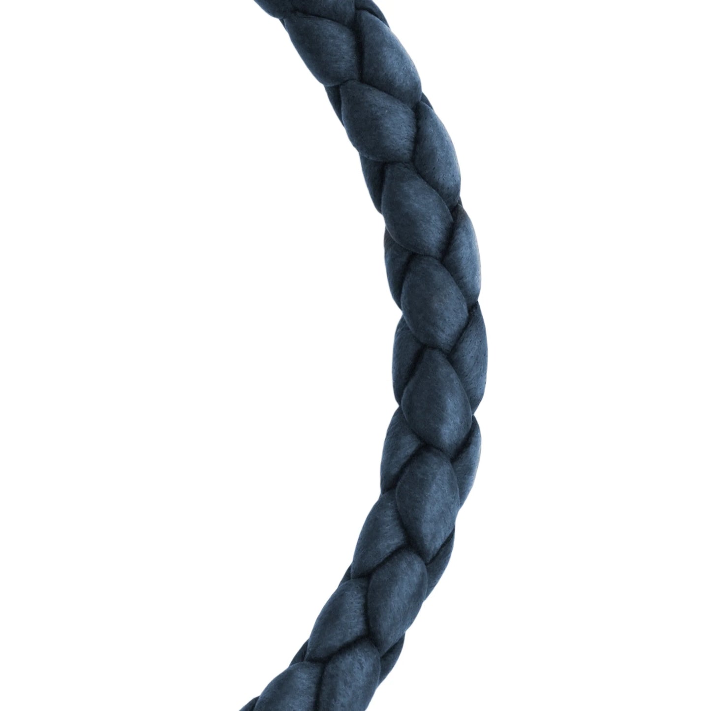 Pulsera en baño de Oro 22K, Piel natural de Borrego, Trenzado - Joyería y bisutería fina