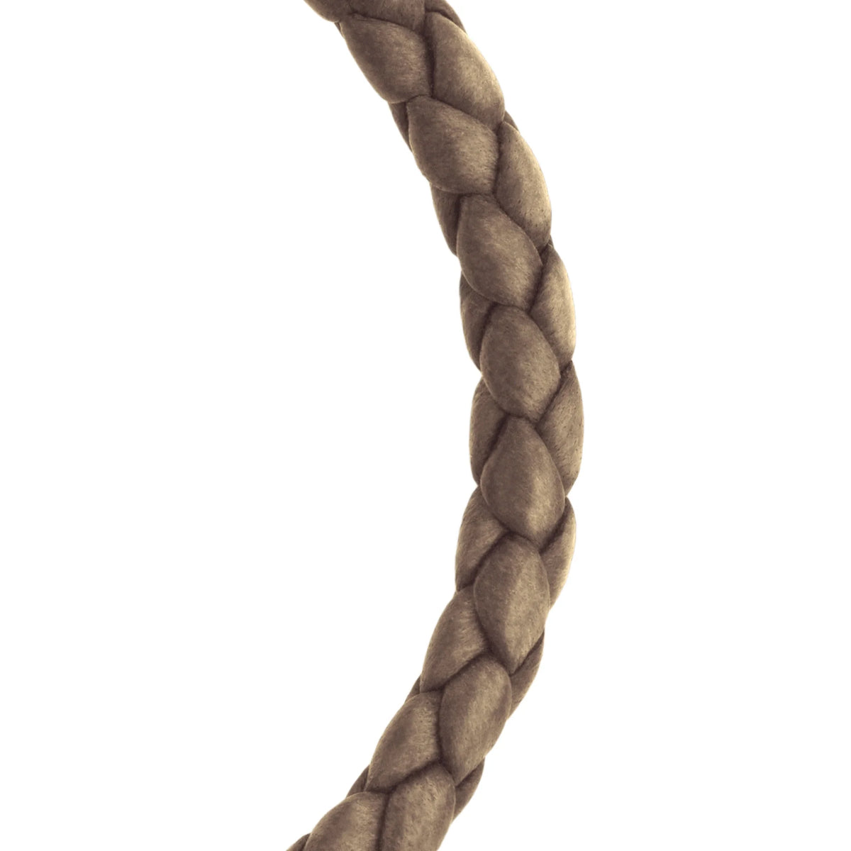 Pulsera en baño de Oro 22K, Piel natural de Borrego, Trenzado - Joyería y bisutería fina