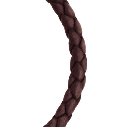 Pulsera en baño de Oro 22K, Piel natural de Borrego, Trenzado - Joyería y bisutería fina