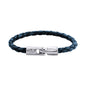 Pulsera en baño de Rodio, Piel natural de Borrego, Trenzado - Joyería y bisutería fina