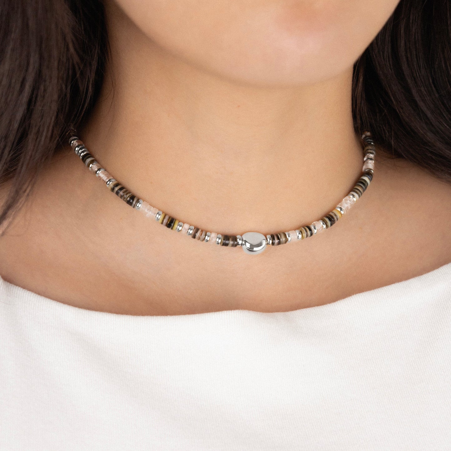 Collier Ras du Cou Lio Argenté