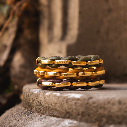 Gold Olive Chain Bracelet