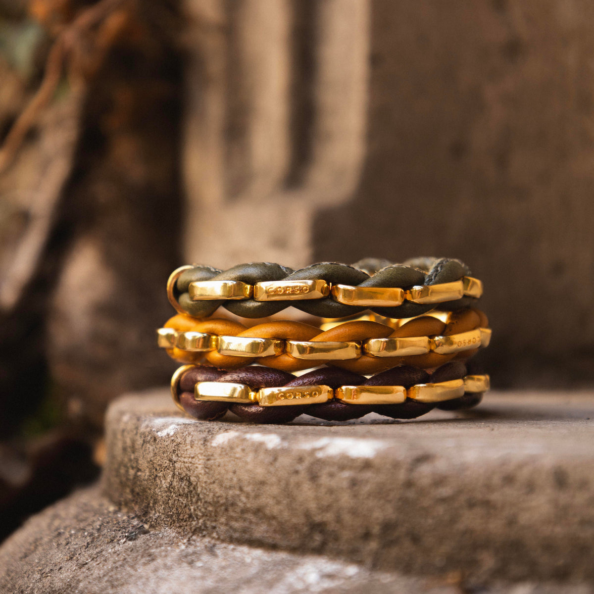 Catena Brandy Gold Bracelet